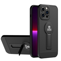 Husa Armor Design cu Stand pentru Apple iPhone XR, Negru, Suport Auto Magnetic, Wireless Charge, Protectie Antisoc, Vafy