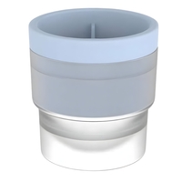 Forma pentru Gheata, Vafy, Sfera XL 6 cm, Silicon Alimentar Premium, Reutilizabila, Topire Lenta pentru Whiskey si Cocktail, Design Stackable, Albastru