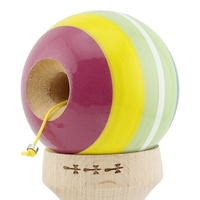 Kendama X Originala, Profesionala, Flippy, Legendary Spectrum, Cupe Mari KING SIZE V3, Super Sticky, Gaura in Baza, Rulment Metalic, din lemn 18 cm, Ata 62/65 cm, Multicolor