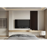 Riflaj MDF decorativ LDA PREMIUM de tip Panou Acustic, Stejar Maro inchis, 260x40 cm