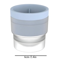 Forma pentru Gheata, Vafy, Sfera XL 6 cm, Silicon Alimentar Premium, Reutilizabila, Topire Lenta pentru Whiskey si Cocktail, Design Stackable, Albastru
