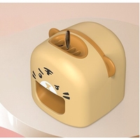 Mașină de Decojit Semințe, Flippy, Mini Deschizător, Model Tigru, Incarcare USB, 9.7x10x8.6 cm, Portocaliu