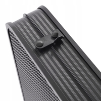 Masa pliabila metalica pentru gradina sau drumetie, 80x40x66cm, inaltime reglabila, neagra