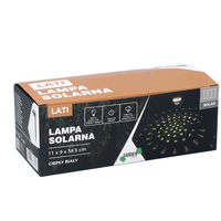 Lampa solara de gradina, pentru iluminare alee, cu proiectie pe sol, 11x9x39cm