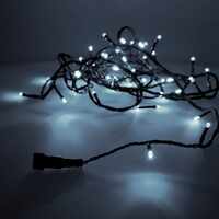 Instalatie Craciun Profesionala de Exterior IP65, 273 m, 2730 Led-uri Mari ,Liniara, Alb rece, Interconectabila, Prelungitor 6.5 m inclus, Fir Negru, Vafy