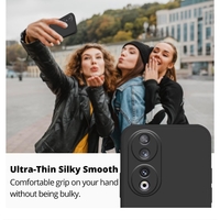 Husa Protectie, Vafy, compatibila cu Honor 70, TPU Carbon, Negru