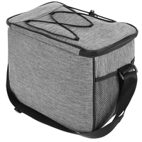 Geanta termica 18L cu buzunare laterale, strat termoizolant PEVA si curea reglabila, 33x21x26 cm, gri