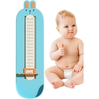 Dispozitiv de Masurat Talpa Piciorului pentru Bebelusi, Vafy, 6-24, Model Iepuras, Albastru
