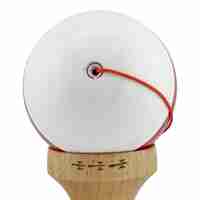 Kendama X Originala, Profesionala, Flippy, Big Cups V2, Super Sticky cu Cupe Mari, Rulment Metalic, din lemn 18 cm, Ata 55 cm, Alb/Rosu