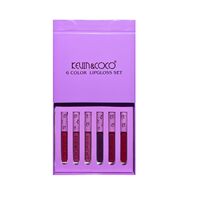 Set de Buze, KEVIN COCO, Violet Girl, 6 Lip Gloss-uri, 17 x 14.8 x 2.9 cm, Roz/Rosu/Mov