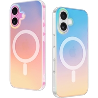 Husa Telefon, Vafy, Compatibila iPhone 17, Model Cameleon, Magsafe, Schimbare Gradient de Culoare din Unghiuri Diferite, Multicolor