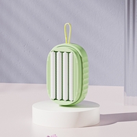 Perie de Spalat Haine, Flippy, cu Dispenser pentru Detergent, 4 Perii de Curatare, din ABS + PS, Verde