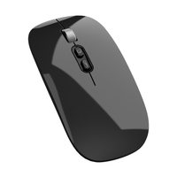 Mouse Wireless Reincarcabil, Vafy, Compatibil Windows/macOS, Bluetooth 5.1 + 2.4GHz, Silentios, DPI 800/1200/1600, Negru