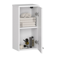 Dulap suspendat baie FIN cu 1 usa si raft interior, PAL laminat, 30x22x60 cm, alb