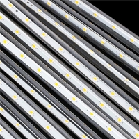 Instalatie de Craciun, 10 tuburi, 50cm, 480 LED, ploaie de meteoriti, alb
