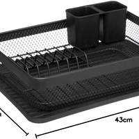 Suport vase 5Five Mayaj cu 1 nivel, otel si plastic, 43x32x13 cm, negru