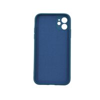 Husa protectie Vafy compatibila cu Apple iPhone 12 Mini Liquid Silicone Case Albastru inchis