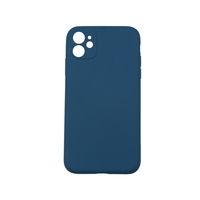 Husa protectie Vafy compatibila cu Apple iPhone 12 Liquid Silicone Case Albastru