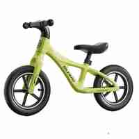 Bicicleta pentru Copii, Flippy, Fara Pedale, Pentru 2-6 Ani, 2 Roti Silentioase, Sa Reglabila 43 - 58 cm, din Plastic si Fibra de Sticla, 88 x 56 x 43 cm, Verde