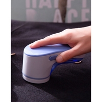 Aparat Pentru Curatat Scame, Par Si Praf, Vafy, Pentru Diferite Tipuri De Material, Cu Lame Din Otel Inoxidabil, Incarcare Prin USB Type-C, Cu Perie De Curatare si Cablu USB Incluse, Albastru, 15 x 7 cm