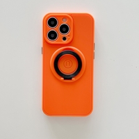 Husa protectie Vafy compatibila cu Apple iPhone 13 Pro Mag Safe Silicone Portocaliu