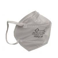 Set 8 bucati Masca de protectie faciala, Flippy, de unica folosinta pentru adulti, FFP2, KN95 CE 0370, 5 straturi, nesterila, ambalaj individual, Alb