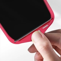 Husa protectie Vafy pentru Samsung S21 FE Liquid Silicone Fuchsia/Roz