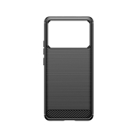 Husa de Protectie pentru Xiaomi Redmi Note 13C 5G, Vafy, Protectie 360, din TPU cu element de Carbon, Anti Alunecare, 1.8 mm, Negru