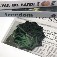 Jucarie Decompresie, Flippy, Model Stea 3D, DuoChrome, Maner Spirala, Turn Magic Geometric, Multiple Forme, Anti-stress, 17 cm, Negru/Verde