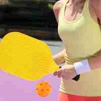 Set Joc de Ping-Pong, Flippy, 2 Palete, 1 Minge, + 6 Ani, 37.5 x 18 x 3 cm, Galben/Verde