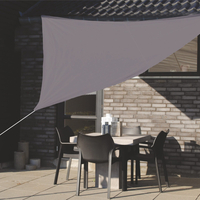 Copertina prelata de soare, triunghiulara, impermeabila, cu protectie UV, 300x300x300 cm, gri