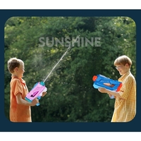 Pistol cu Apa pentru Copii, Rezervor, Pentru Piscina/Plaja, Flippy, 6ani+, 5 duze, Quick Fill, Roz, 800ML