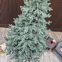 Brad artificial Christmas Deluxe by Sersimo, Viena Select argintiu, integral 3D, 230cm