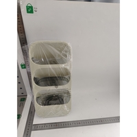 Suport - Organizator pentru Tacamuri, Flippy, 3 Compartimente, Suport pentru Cosmetica, Ustensile, Material PP Durabil, 33 x 16 x 15 cm Verde