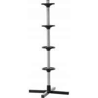 Suport depozitare anvelope 4 roti, cadru metalic, 45x45x105 cm, capacitate 100 kg, negru