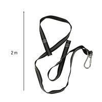 Set prindere hamace si leagane, cu 2 chingi rezistente de 2 m si 2 carabiniere, maxim 300 kg, negru