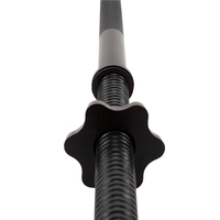 Bara haltera dreapta pentru greutati 120 cm, diametru 25 mm, otel, incarcare maxima 140 kg, negru