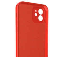 Husa pentru Samsung Galaxy A33 5G, Vafy, Liquid Silicone, cu Microfibra pe interior, Protectie Antisoc, Rosu