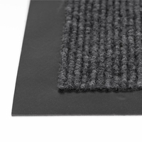 Covoras intrare absorbant antimurdarie, PVC antiderapant, 90x150 cm, gri