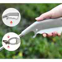 Cleste pentru Colectarea Deseurilor, Vafy, din Metal si Plastic, 96.5 cm, Fara Maini Murdare, Gri
