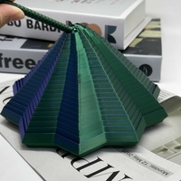 Jucarie Decompresie, Flippy, Model Stea 3D, DuoChrome, Maner Spirala, Turn Magic Geometric, Multiple Forme, Anti-stress, 17 cm, Negru/Verde