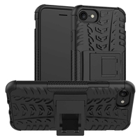 Husa de Protectie, Flippy, pentru Apple iPhone 11, Defender Model 3 cu Suport, Silicon, Plastic, Negru
