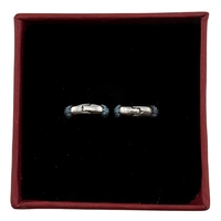 Cercei pentru Dame ,Jolie Silver, Argint 925, Design Modern Minimalist, Model U cu Cristale, 2.31 g, Argintiu/ Argintiu