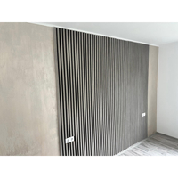 Riflaj MDF decorativ LDA PREMIUM de tip Panou Acustic, Stejar Grafit, 260x40 cm