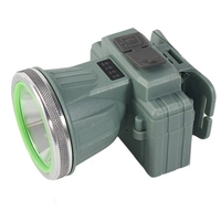 Lanterna LED de Montat pe Cap, Vafy, cu Raza Lunga de Zoom, Reincarcabila USB, Far Telescopic, Rezistent la Apa, Reglabil, pentru Pescuit in Aer Liber, Camping, Lumina Puternica, Lanterna, 8.6x7.5x6.5cm, Verde Deschis