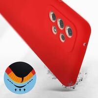 Husa protectie Vafy pentru Samsung A53 5G Liquid Silicone Rosu