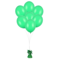 Greutate pentru Baloane cu Heliu, Flippy, din Folie cu Franjuri, 170g, 13 x 5 x 3 cm, Verde