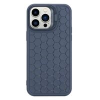 Husa de Protectie TPU, Vafy, pentru Apple iPhone 14, 3D Cube, cu Inel, Protectie Camera, Antisoc, Antizgariere, Antialunecare, Acoperire Completa, Albastru