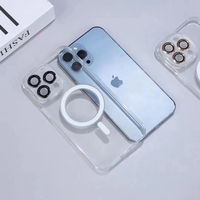 Husa protectie Vafy pentru Apple iPhone 13 Pro, MagSafe Silicone, Protectie si folie camera inclusa, protectie camera,Fumuriu