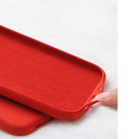 Husa protectie Vafy compatibila cu Samsung Galaxy S21 Ultra Liquid Silicone Case Rosu